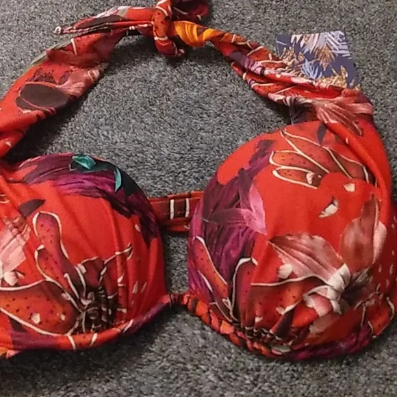 COPY - HAPARI Dragon Push-Up Bikini Top Sz small - Picture 2 of 8